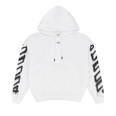 Pre-owned Off-white C/o Virgil Abloh White Spray Arrow Hoodie 'white' | Men's Size Xxl