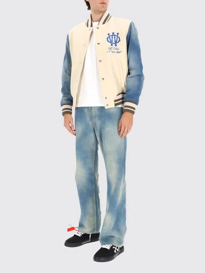 Off-white Coat  Men Color Cream In Multi