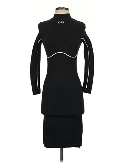 Pre-owned Off-white Cocktail Dress In Black
