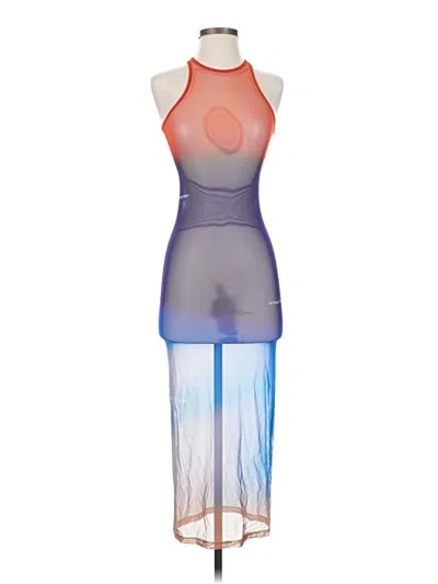 Pre-owned Off-white Cocktail Dress In Purple