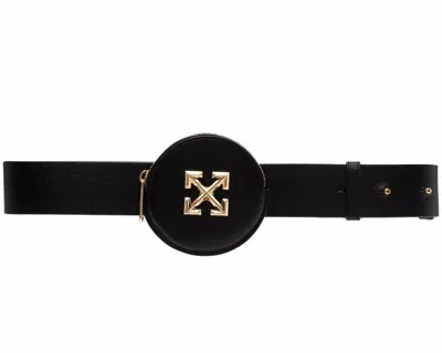 Off-white Coin Purse Belt Wallet In Black