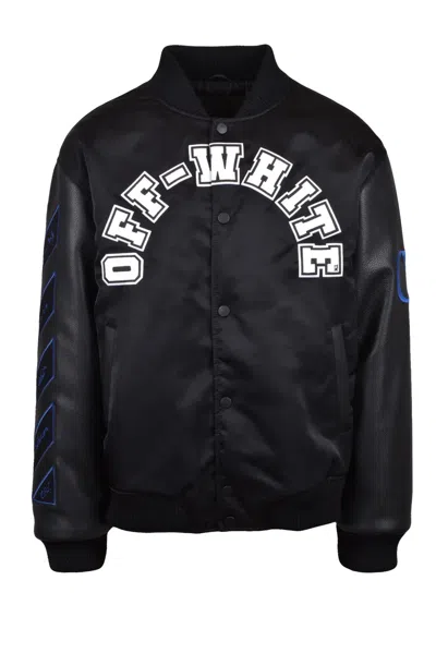 OFF-WHITE COLLEGE JACKET - BLACK