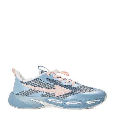 Off-white Kids' For Jumping Arrows-patch Panelled Sneakers In Blue