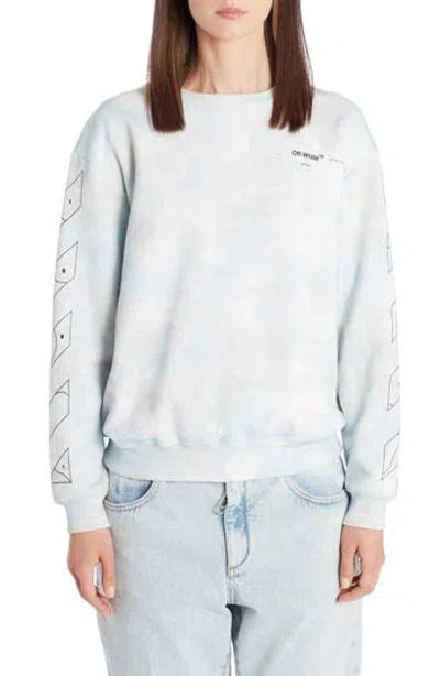 Off-white Color By Numbers Tie Dye Sweatshirt In Blue