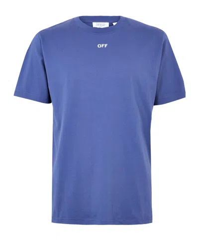 Off-white Color-blocking Short-sleeved Shirts In Blue