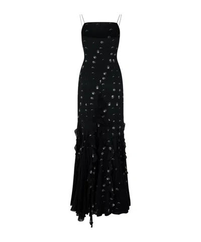 Off-white Color-matched Halter Dress In Black