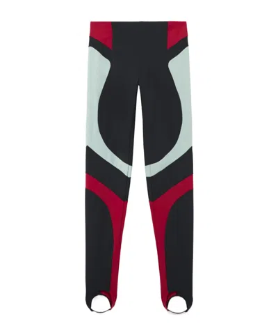 Off-white Color Block Leggings In Black