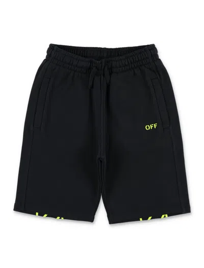 Off-white Comfortable Mini Shorts For Boys - Spring/summer 2026 In Black