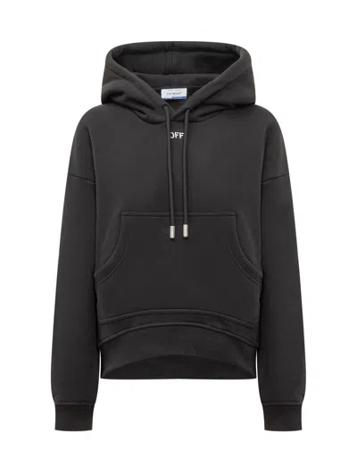 Off-white Comfortable Sweatshirt With Ribbed Details In Multi