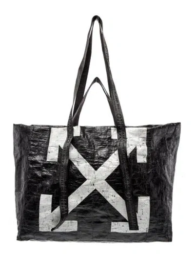 Pre-owned Off-white Commercial Tote In Black