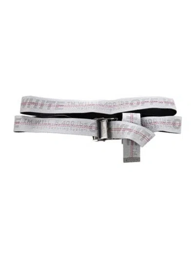 Pre-owned Off-white Construction Belt Canvas Belt