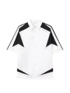Off-white Race Logo Panel Shirt In White