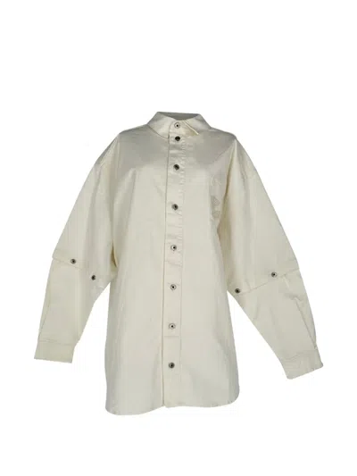 Pre-owned Off-white Convertible Denim Shirt In Neutrals
