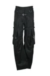 Off-white Cotton Cargo Pants - Black In Black