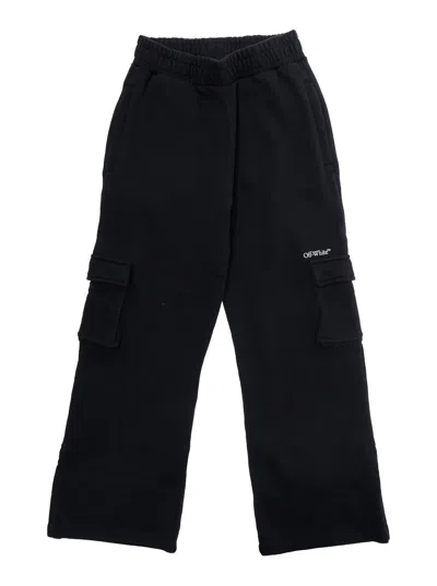 Off-white Cotton Cargo Pants In Animal Print