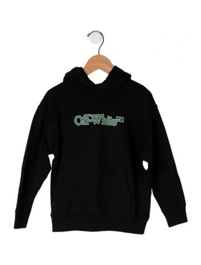 Pre-owned Off-white Babies' Cotton Hooded Sweatshirt In Black