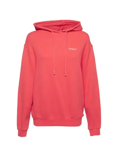 Pre-owned Off-white Cotton Hoodie In Red