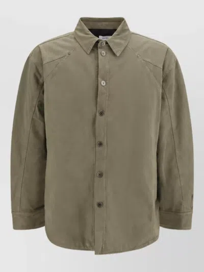 OFF-WHITE COTTON SINGLE-BREASTED JACKET