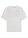 Off-white Crew Neck Black Graphic Back T-shirt In White