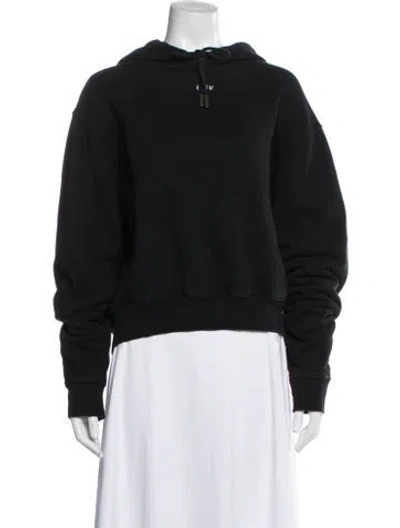 Pre-owned Off-white Crew Neck Long Sleeve Hoodie In Blue