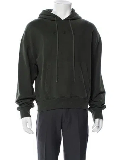 Pre-owned Off-white Crew Neck Long Sleeve Hoodie In Green