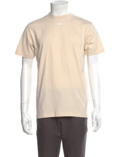 Pre-owned Off-white Crew Neck Short Sleeve T-shirt W/ Tags In Neutral