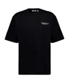Off-white Logo Graphic Crew Neck Short Sleeve T-shirt In Black