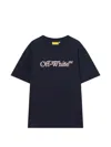 Off-white Crew Neck T-shirt In Blue