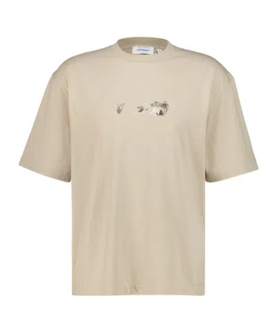 Off-white Crew-neck T-shirt In Neutral