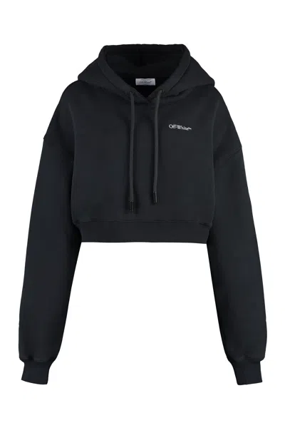 Off-white Fear Of God Cropped Hoodie In White