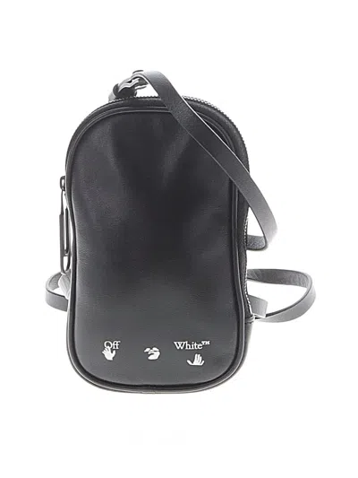 Pre-owned Off-white Crossbody Bag In Black