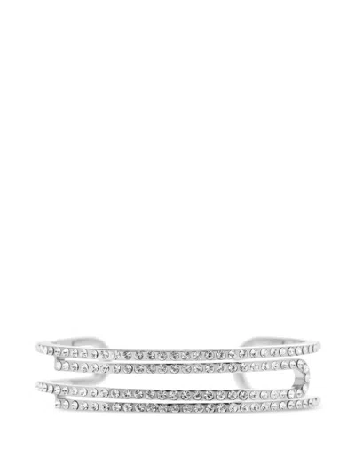 Off-white Armband Mit Kristallen In Metallic