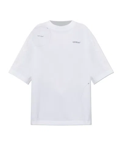 Off-white Cut Here T-shirt In White