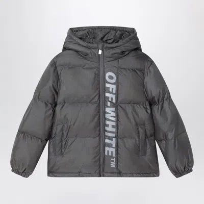 Off-white ™ Dark Gray Ripstop Nylon Puffer Jacket