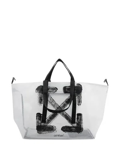 Off-white Day Of Risptop Tote Bag In White