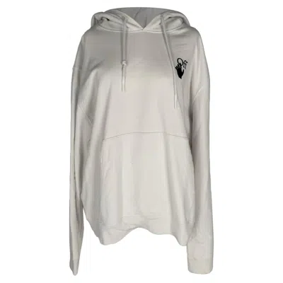 Off-white Degrade Arrow-print Hoodie In White Cotton In Gray