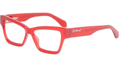 Off-white Demo Butterfly Unisex Eyeglasses Oerj077 2500 52 In Red