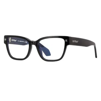 Off-white Demo Rectangular Unisex Eyeglasses Oerj056 1000 In Black