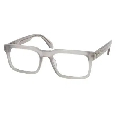 Off-white Demo Rectangular Unisex Eyeglasses Oerj070 0900 55 In Gray