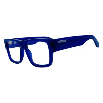 Off-white Demo Square Eyeglasses Oerj040 4500 52 In Blue