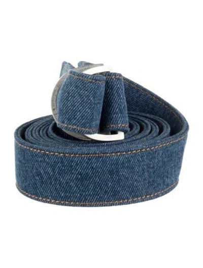 Pre-owned Off-white Denim Belt In Blue