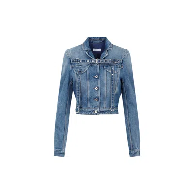 Off-white Denim Blazer In Blue