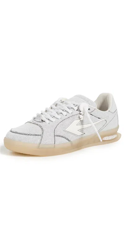 Off-white Denim End Of Play Sneakers White In Gray