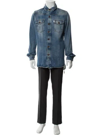 Pre-owned Off-white Denim Jacket In Blue