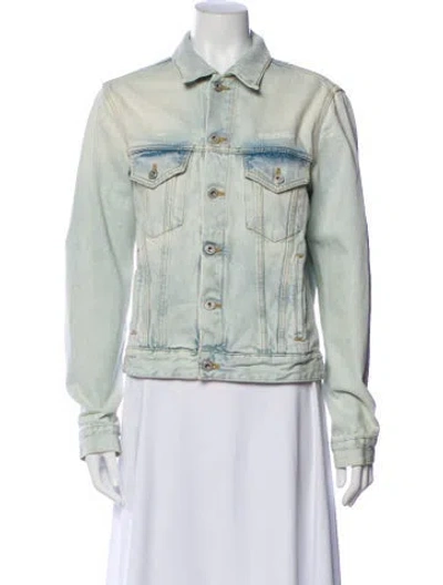 Pre-owned Off-white Denim Jacket In Blue