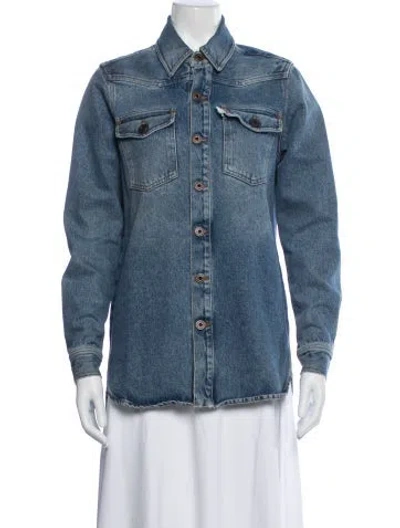 Pre-owned Off-white Denim Jacket In Blue