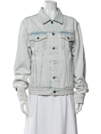Pre-owned Off-white Denim Jacket In Blue