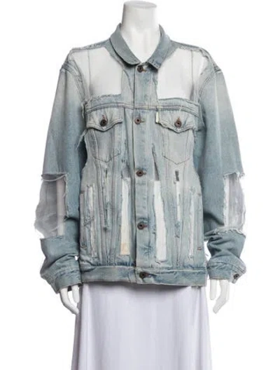 Pre-owned Off-white Denim Jacket In Blue