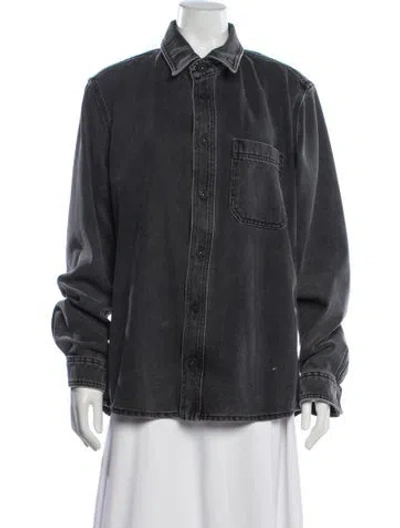 Pre-owned Off-white Denim Jacket In Grey