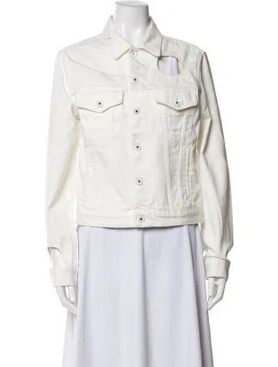 Pre-owned Off-white Denim Jacket In Neutrals